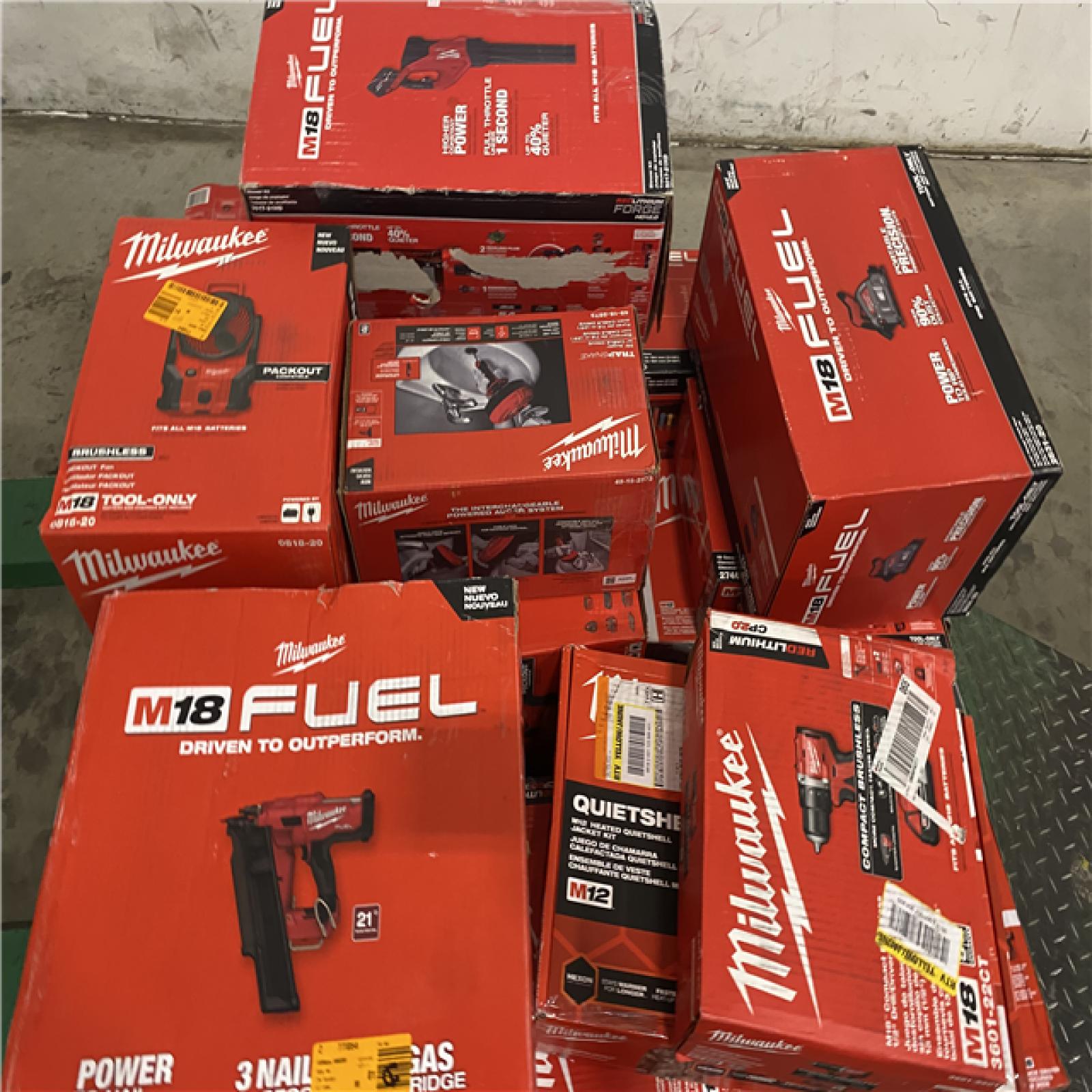 Dallas Location - As-Is MILWAUKEE Tool Pallet