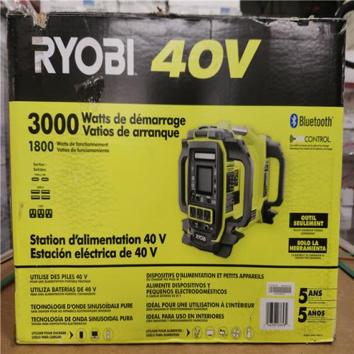 Phoenix NEW RYOBI 40V 1800-Watt Portable Battery Inverter Power Station and 4-Port Charger (Tool Only)