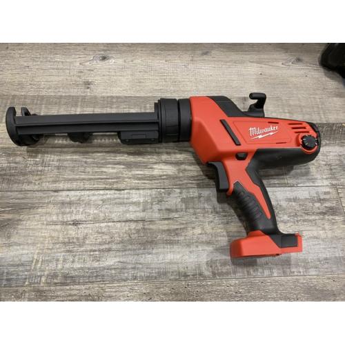 AS-IS Milwaukee 18-Volt Lithium-Ion Cordless 10 oz. Caulk and Adhesive Gun (Tool-Only)