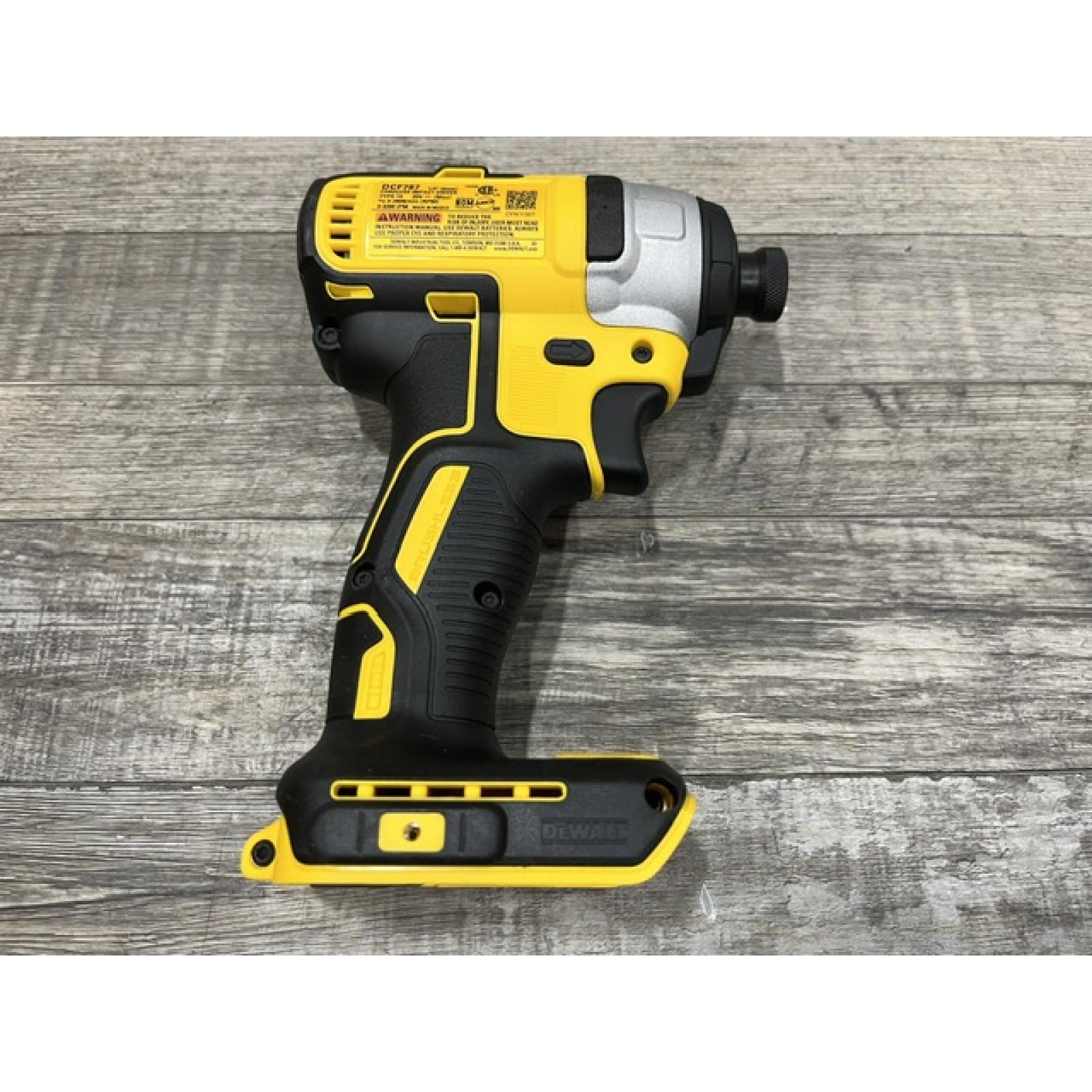 AS-IS DEWALT 20V MAX Lithium-Ion Brushless Cordless 1/4 in. Impact Driver Kit