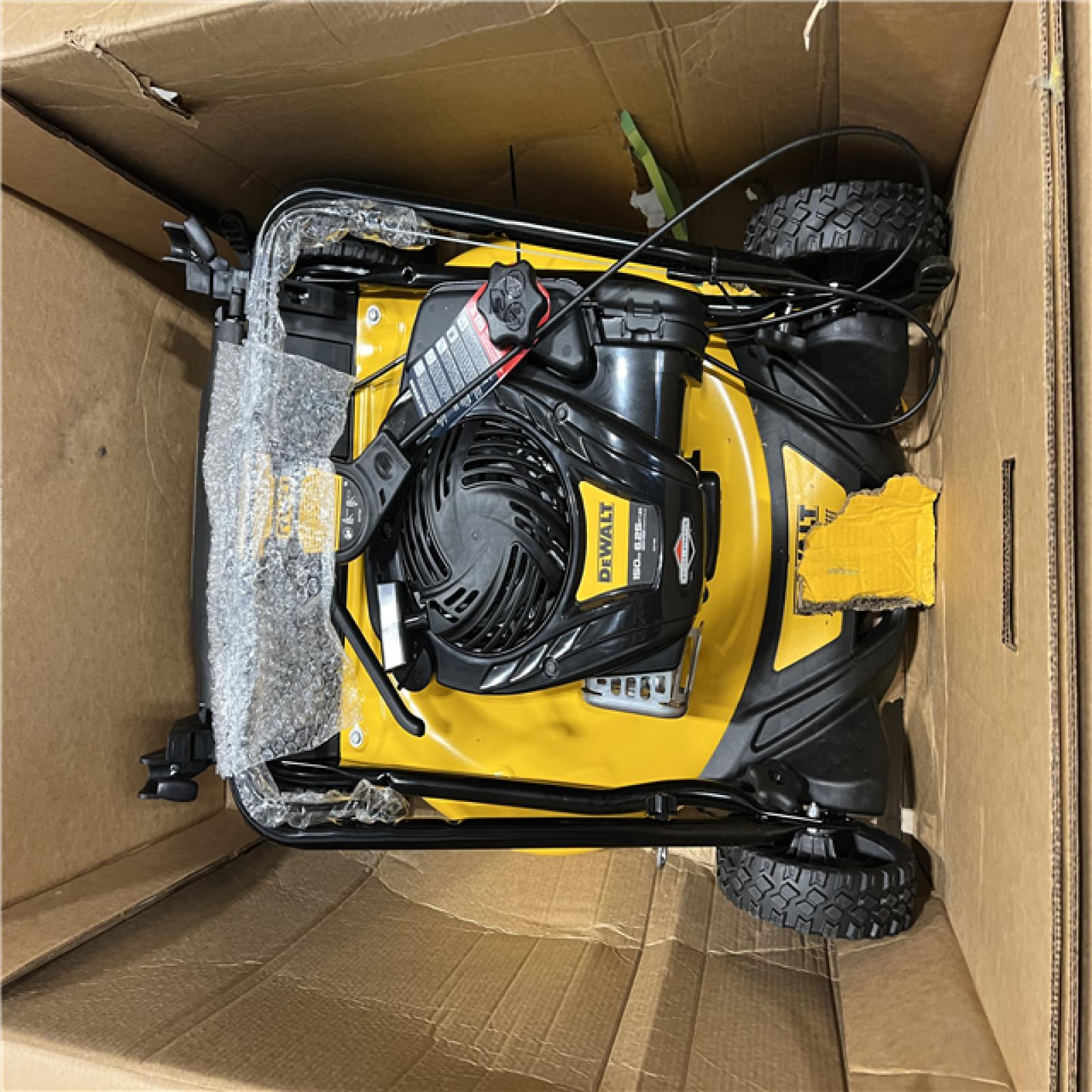 DALLAS LOCATION - DEWALT 21 in. 150cc Briggs and Stratton 625ex Engine Rear Wheel Drive 2-in-1 Gas Self Propelled Walk Behind Lawn Mower