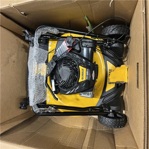 DALLAS LOCATION - DEWALT 21 in. 150cc Briggs and Stratton 625ex Engine Rear Wheel Drive 2-in-1 Gas Self Propelled Walk Behind Lawn Mower