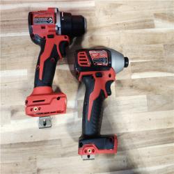 HOUSTON LOCATION - AS-IS Milwaukee 18V Lithium-Ion Brushless Cordless Compact Drill/Impact Combo Kit