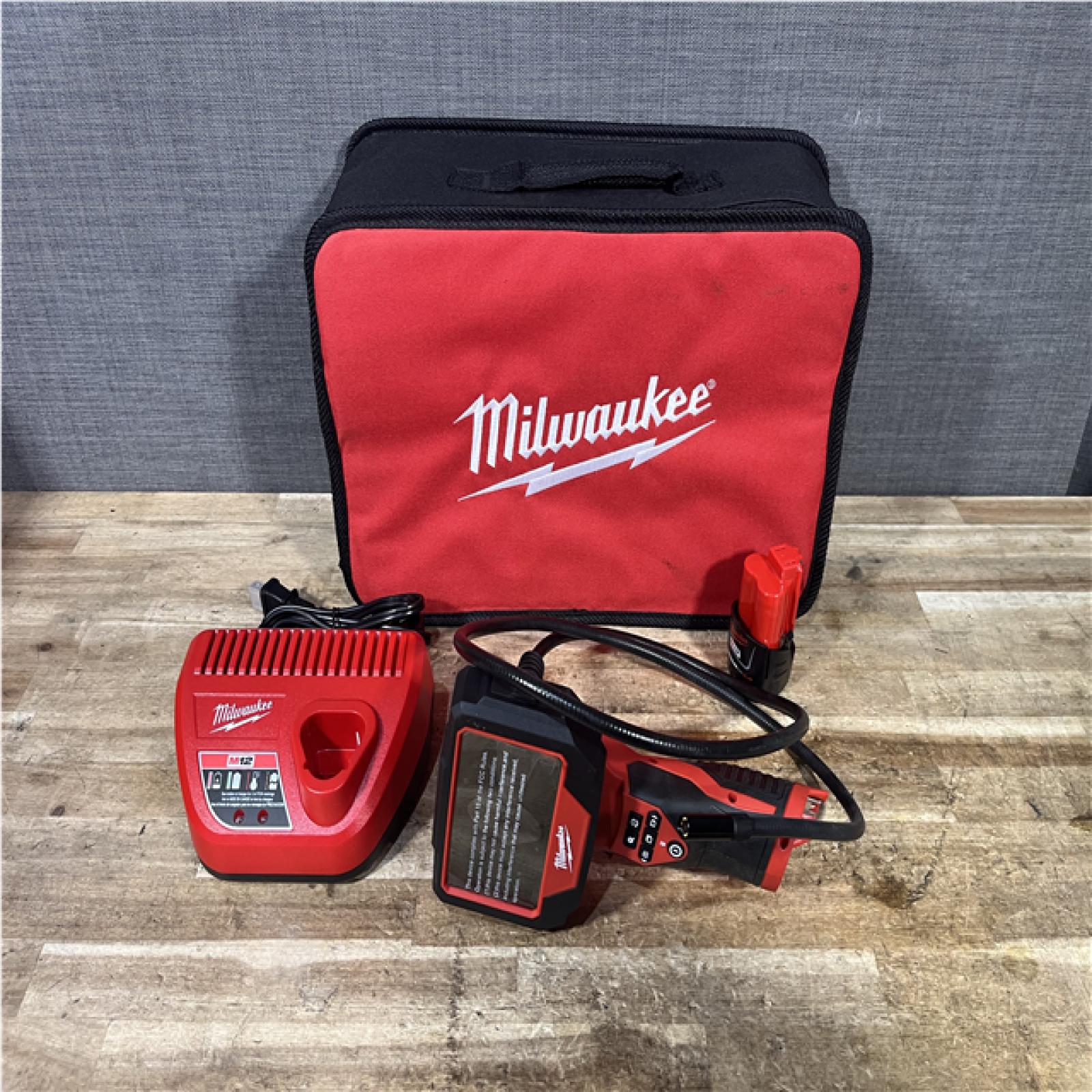 Houston Location AS-IS Milwaukee 12V Lithium-Ion Cordless M-SPECTOR 360-Degree 4 ft. Inspection Camera Kit