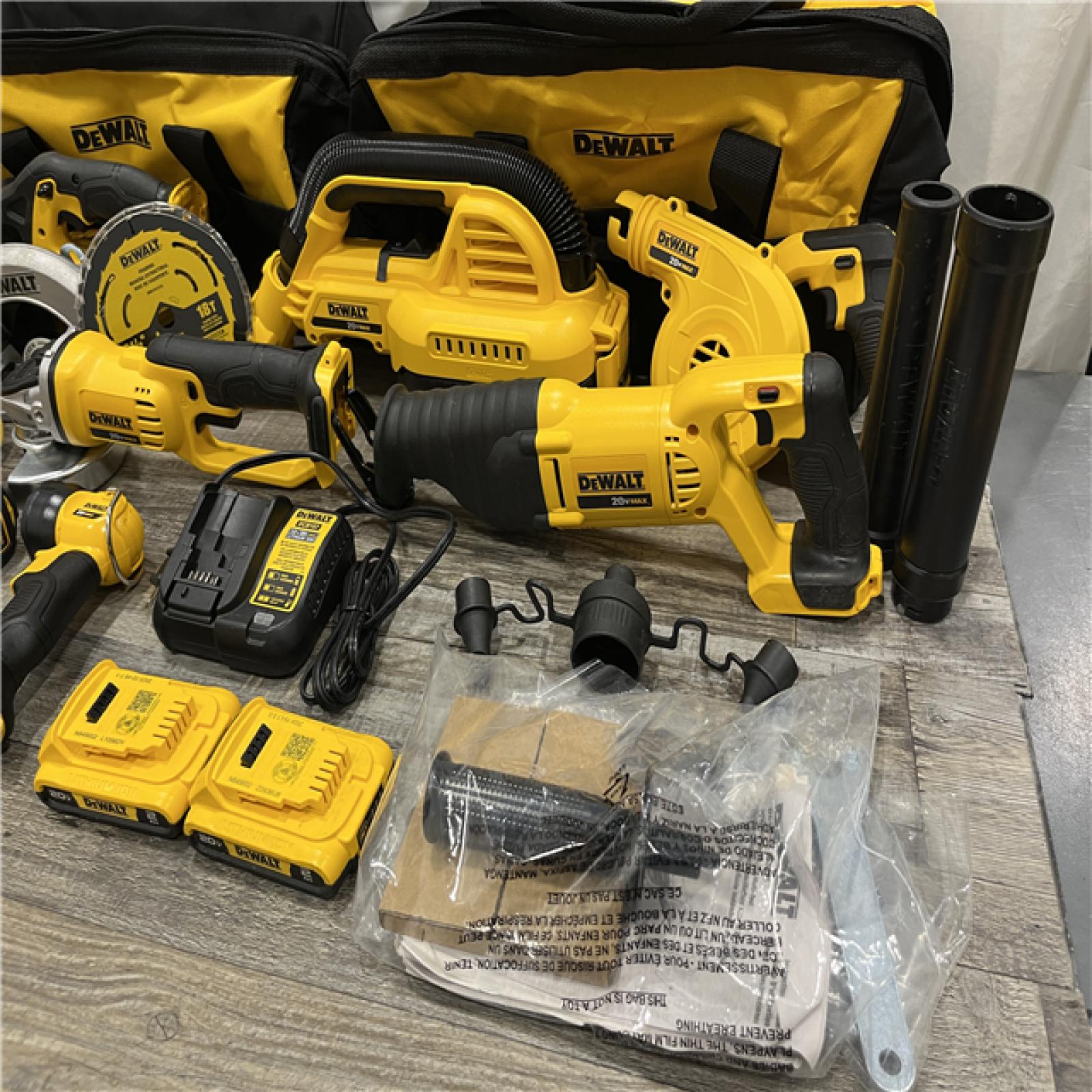 AS-IS DEWALT 20-Volt Max Lithium-Ion (10-Tool) Cordless Combo Kit
