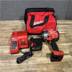Houston Location AS-IS Milwaukee FUEL 18V Lithium-Ion Brushless Cordless 1/2 in. Impact Wrench w/Friction Ring Kit