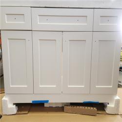 Phoenix NEW Glacier Bay Everdean 49 in. Single Sink White Bath Vanity with White Cultured Marble Top (Assembled)