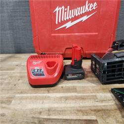 HOUSTON LOCATION - AS - IS Milwaukee 12-Volt Lithium-Ion Cordless Green 250 ft. 3-Plane Laser Level Kit