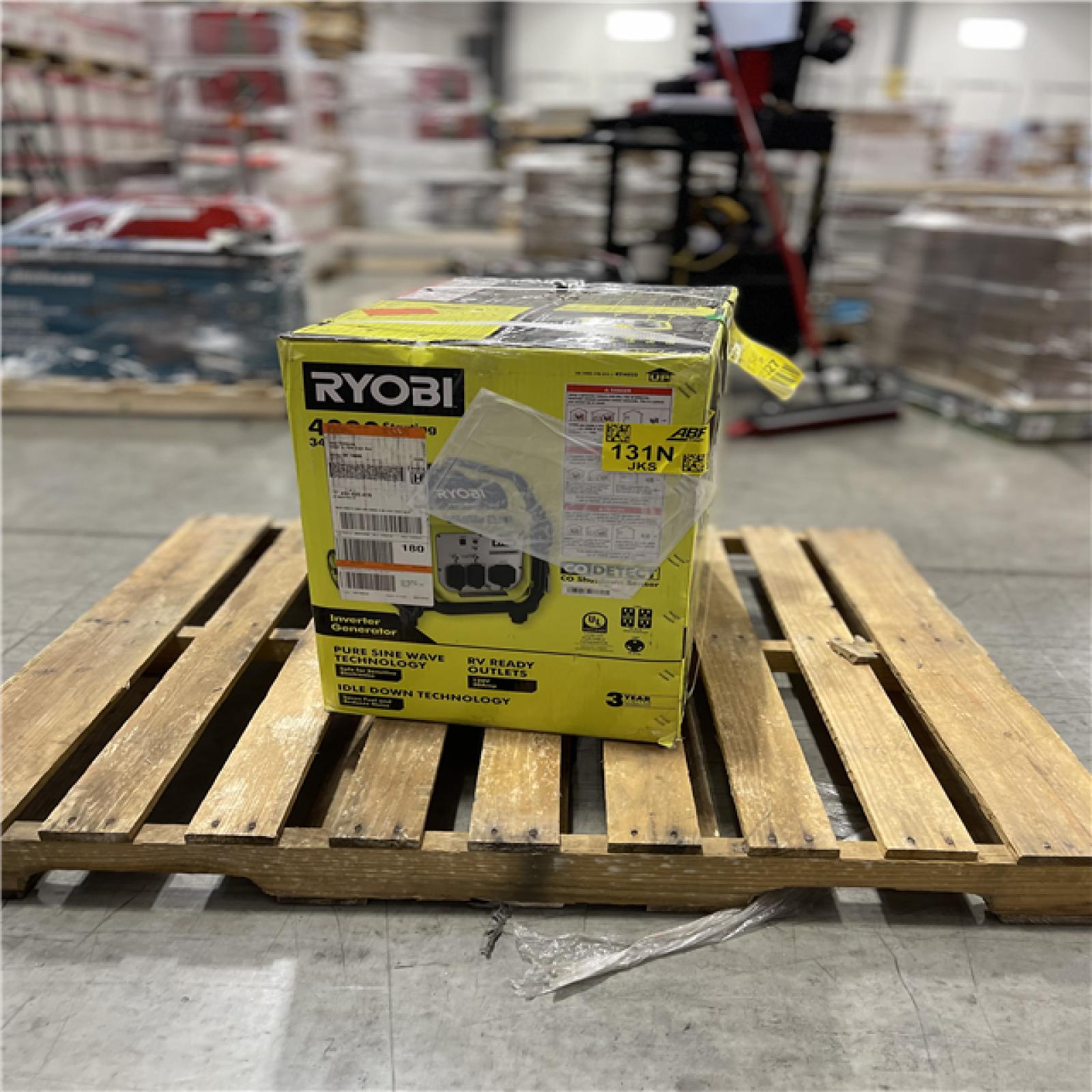 DALLAS LOCATION- NEW!- RYOBI 4000-Watt Recoil Start Gasoline Powered Digital Inverter Generator with CO Detect Shutdown Sensor