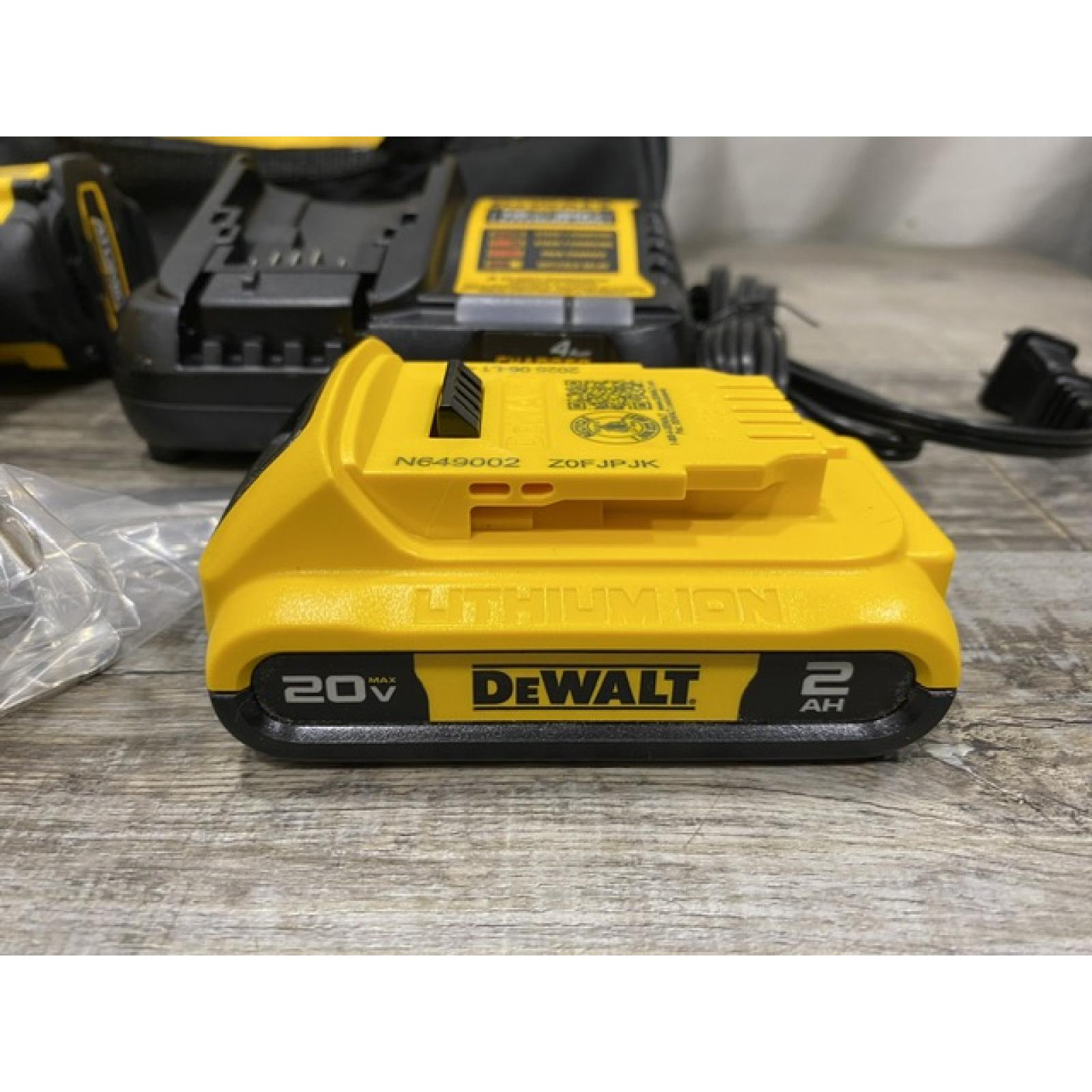 AS-IS DEWALT Atomic 20V Lithium-Ion Cordless Compact 1/2 in. Drill/Driver Kit