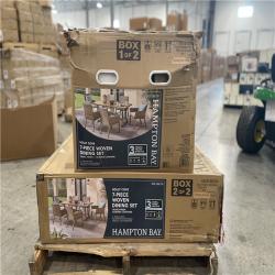 DALLAS LOCATION- Hampton Bay Holly Cove 7-Piece Woven DIning Set