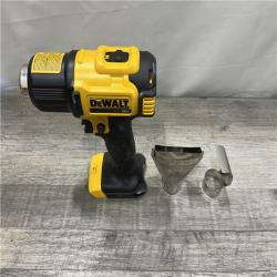 AS-IS DEWALT 20V MAX Cordless Compact Heat Gun with Flat and Hook Nozzle Attachments