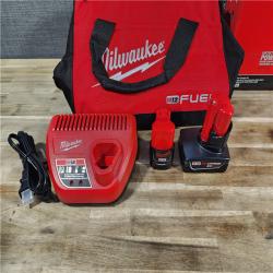 HOUSTON LOCATION - AS-IS (APPEARS LIKE NEW) Milwaukee 3497-22 12V Brushless Hammer Drill and Impact Driver Combo Kit