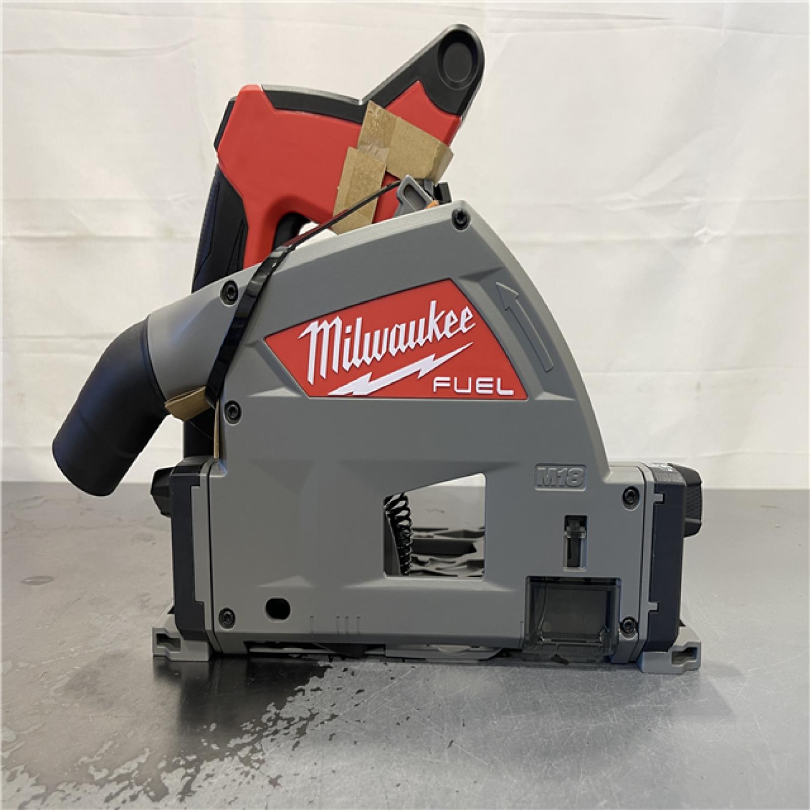 AS-IS- Milwaukee M18 FUEL 18V Lithium-Ion Cordless Brushless 6-1/2 in. Plunge Cut Track Saw (Tool-Only)