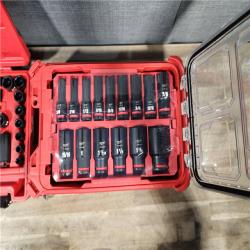 HOUSTON LOCATION - AS-IS Milwaukee Tool 43 Pc 3/8 Drive Deep Socket Set