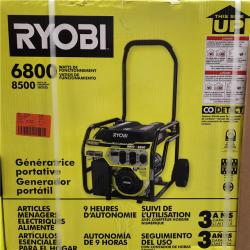 Dallas Location - NEW- RYOBI 6,500-Watt Gasoline Powered Portable Generator
