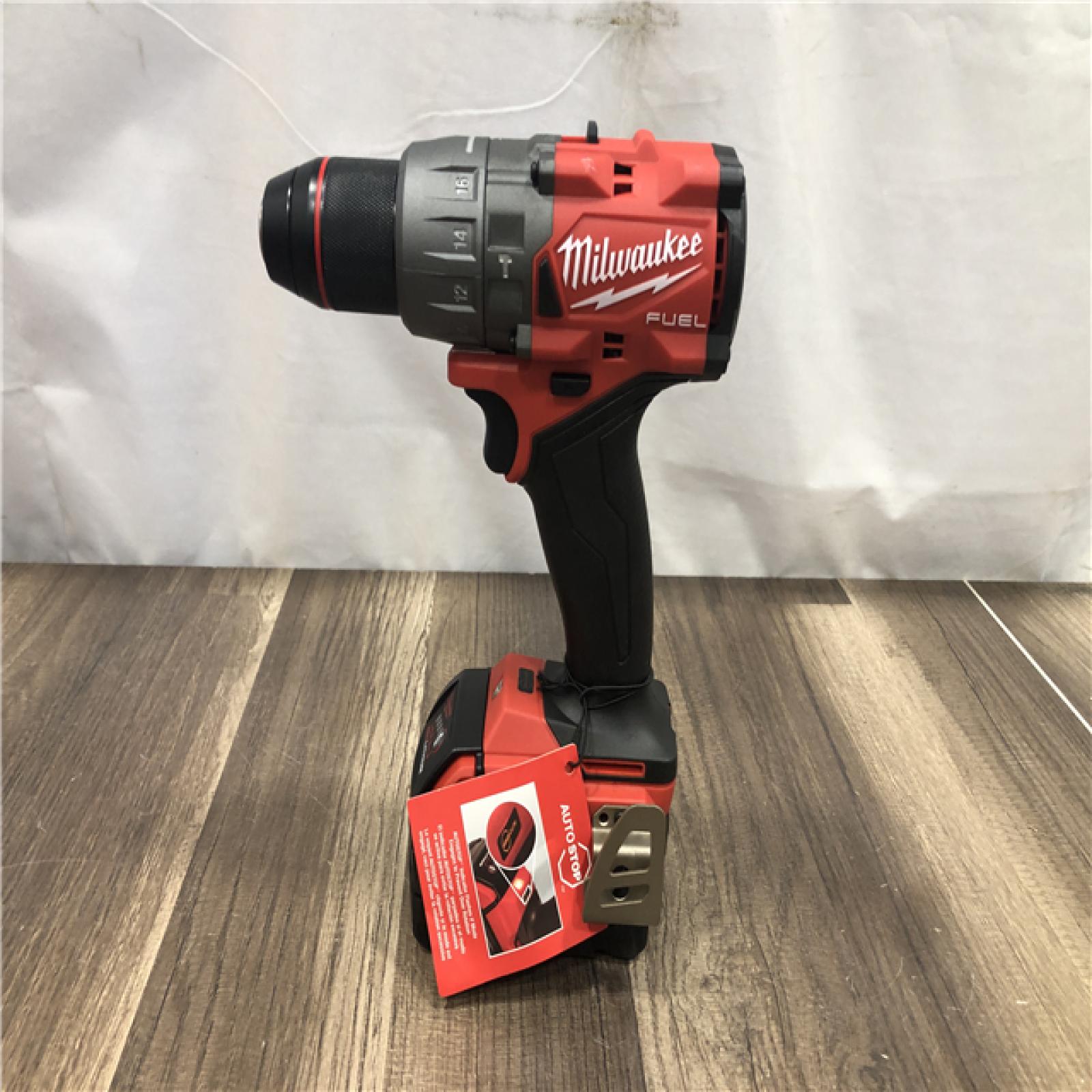 AS-IS Milwaukee FUEL 18V Lithium-Ion Brushless Cordless 1/2 in. Hammer Drill Driver Kit
