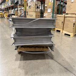 DALLAS LOCATION - L.I.F Industries 36 in. x 80 in. Gray Right-Hand Flush Security Steel Prehung Commercial Door PALLET-(4 UNITS)
