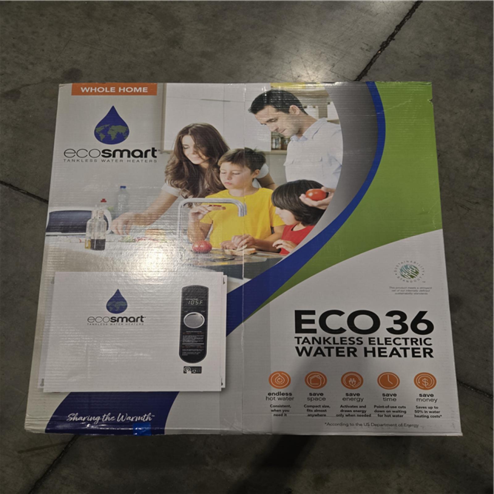 DALLAS LOCATION- NEW! EcoSmart 36 kW Electric Tankless Water Heater