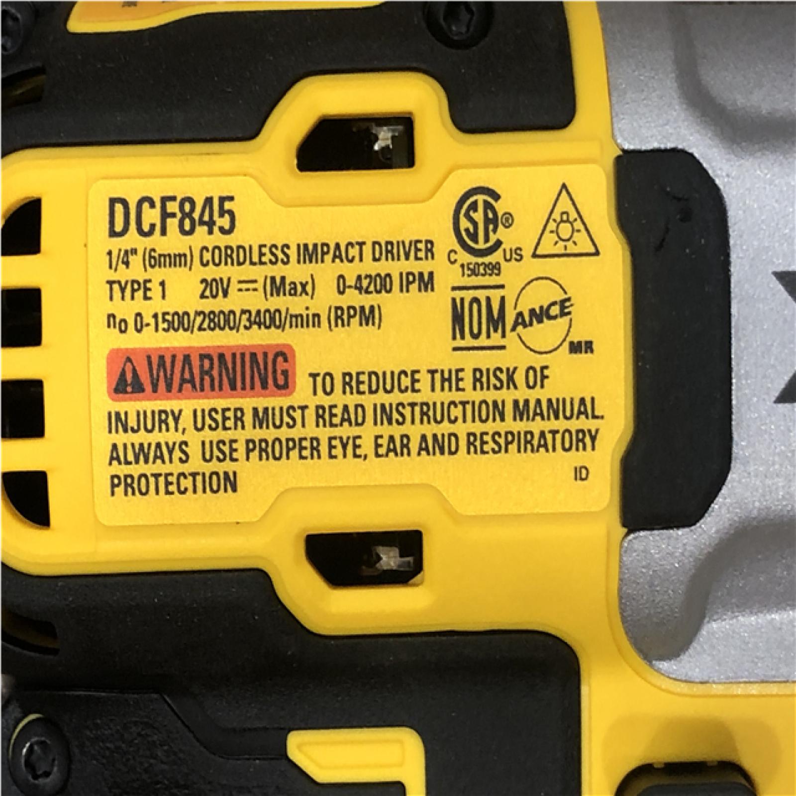 AS-IS DEWALT 20-Volt Maximum XR Cordless Brushless 1/4 in. 3-Speed Impact Driver (Tool-Only)