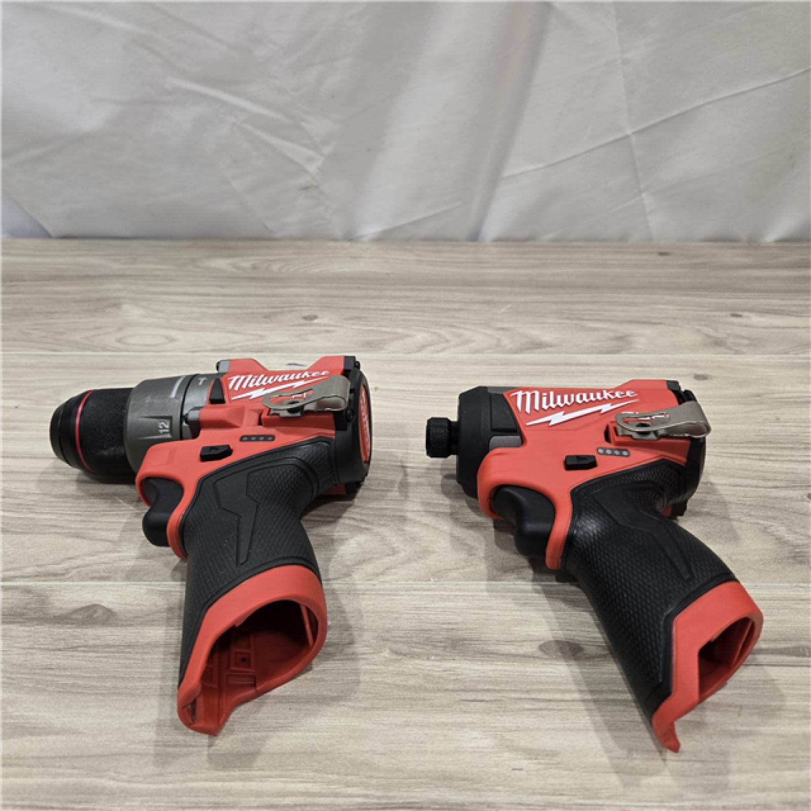 AS-IS Milwaukee 3497-22 12V Brushless Hammer Drill and Impact Driver Combo Kit