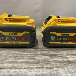 AS-IS DEWALT FLEXVOLT 20V/60V MAX Lithium-Ion 6.0Ah Battery Pack (2 Pack)