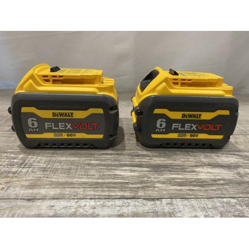 AS-IS DEWALT FLEXVOLT 20V/60V MAX Lithium-Ion 6.0Ah Battery Pack (2 Pack)
