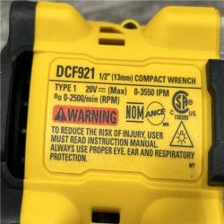 AS-IS DEWALT ATOMIC 20V MAX Cordless Brushless 1/2 in. Variable Speed Impact Wrench (Tool Only)