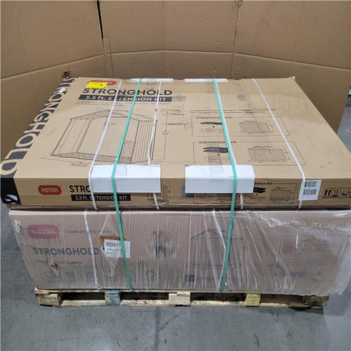CALIFORNIA NEW STRONGHOLD STORAGE SHED 10X8 W/ STRONGHOLD 3.5 FT. EXTENSION KIT