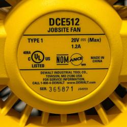 AS-IS DEWALT 20V MAX Jobsite Fan (Tool Only)