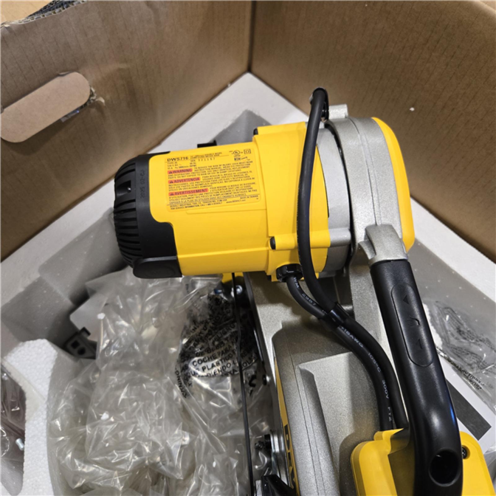 AS-IS DeWalt 15 Amp Corded 12 in. Compound Double Bevel Miter Saw