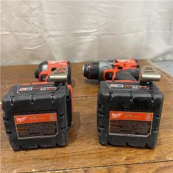 AS-IS MILWAUKEE M18 FUEL 18V Lithium-Ion Brushless Cordless Hammer Drill and Impact Driver Combo Kit (2-Tool) with 2 Batteries