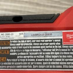 AS-IS Milwaukee FUEL 18V Lithium-Ion Brushless Cordless 4-1/2 in./5 in. Grinder w/Paddle Switch (Tool-Only)