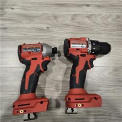 AS-IS Milwaukee M18 18-Volt Lithium-Ion Brushless Cordless Combo Kit (4-Tool) with 2-Batteries, 1-Charger and Tool Bag
