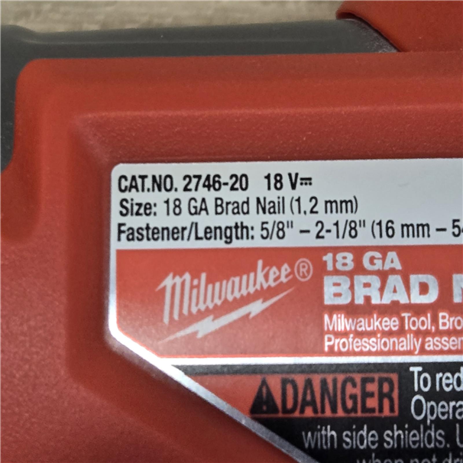 AS-IS Milwaukee  FUEL 18V Cordless Gen II 18-Gauge Brad Nailer (Tool-Only)
