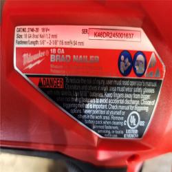 HOUSTON LOCATION - AS-IS Milwaukee M18 Fuel 18V Brushless 18-Gauge Brad Nailer 2746-20 (Bare Tool)