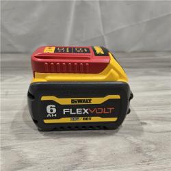 AS-IS DEWALT FLEXVOLT 20V/60V MAX Lithium-Ion 6.0Ah Battery Pack with 6 Amp Output Charger