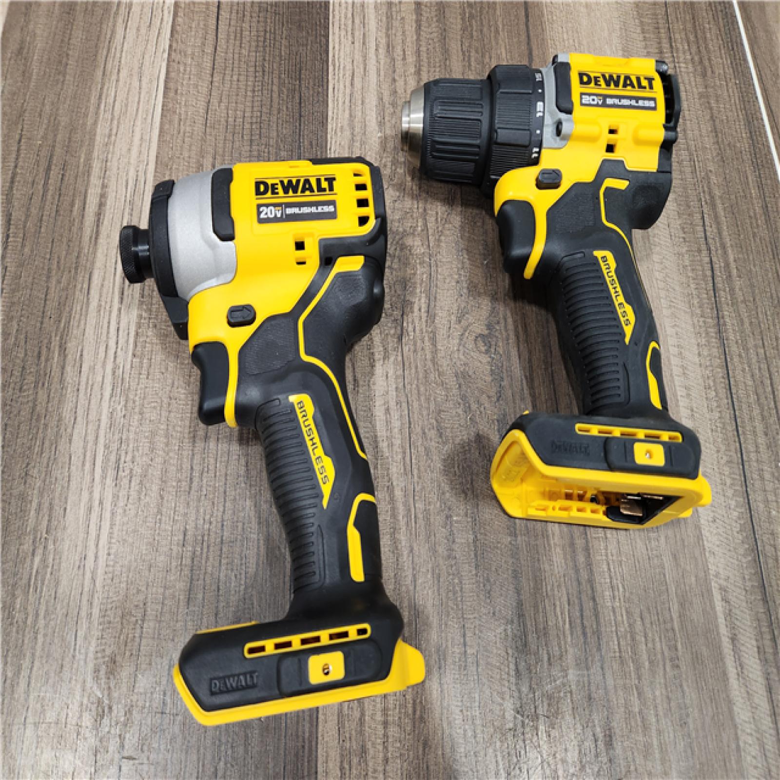 GOOD DEWALT 20V MAX Cordless Brushless Hammer Drill/Driver 2 Tool Combo Kit with FLEXVOLT ADVANTAGE