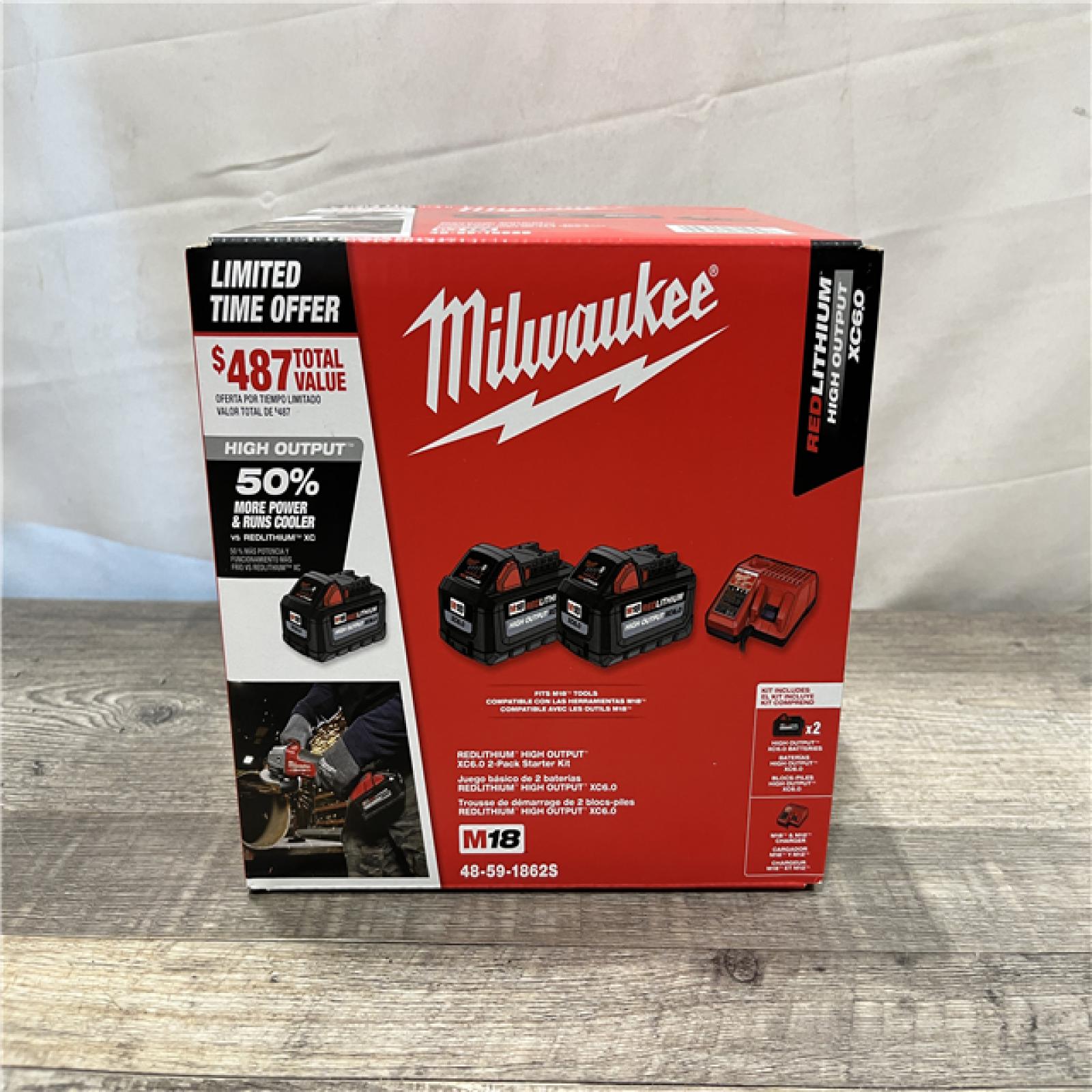 NEW - Milwaukee 18-Volt Lithium-Ion High Output Starter Kit