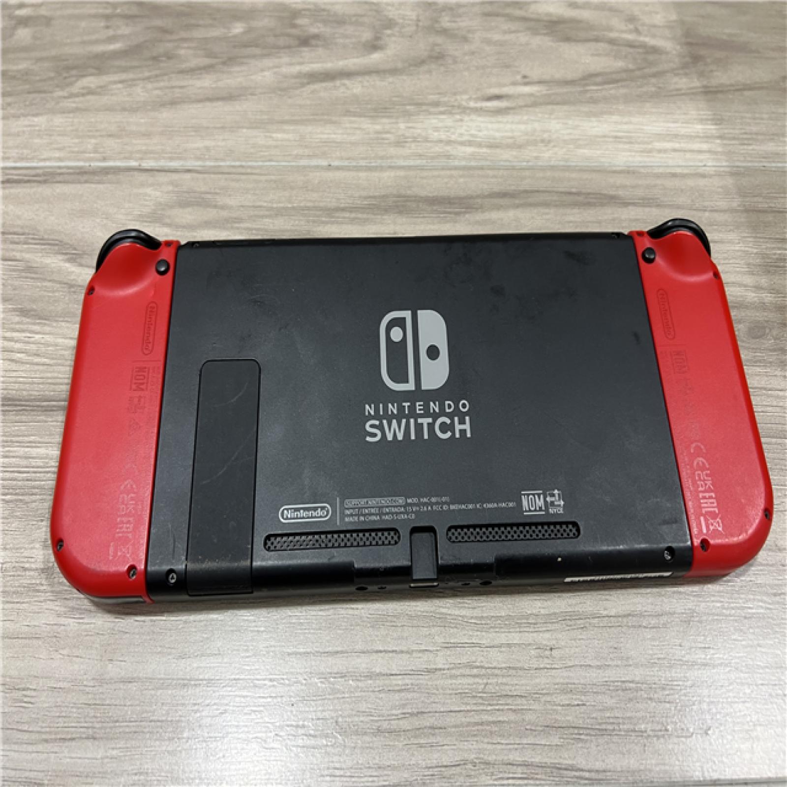 AS-IS Nintendo Switch OLED Video Game Console HAC-001(-01) Mario Red Edition