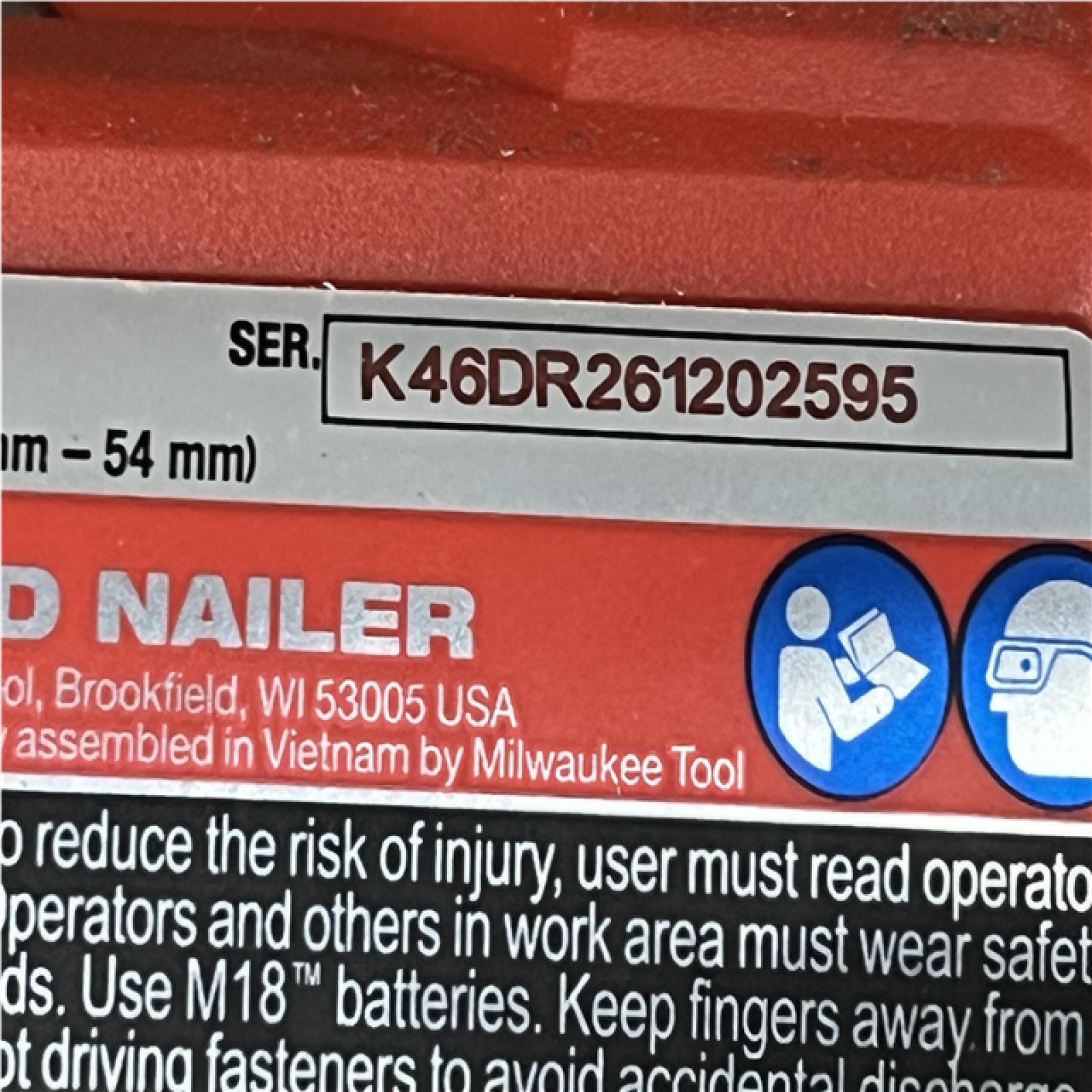AS-IS Milwaukee FUEL 18-Volt Lithium-Ion Brushless Cordless Gen II 18-Gauge Brad Nailer (Tool-Only)