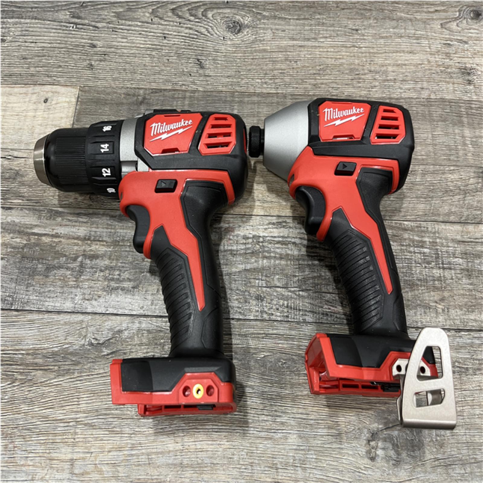 AS-IS Milwaukee 18V Lithium-Ion Cordless Drill Driver/Impact Driver Combo Kit