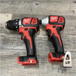 AS-IS Milwaukee 18V Lithium-Ion Cordless Drill Driver/Impact Driver Combo Kit
