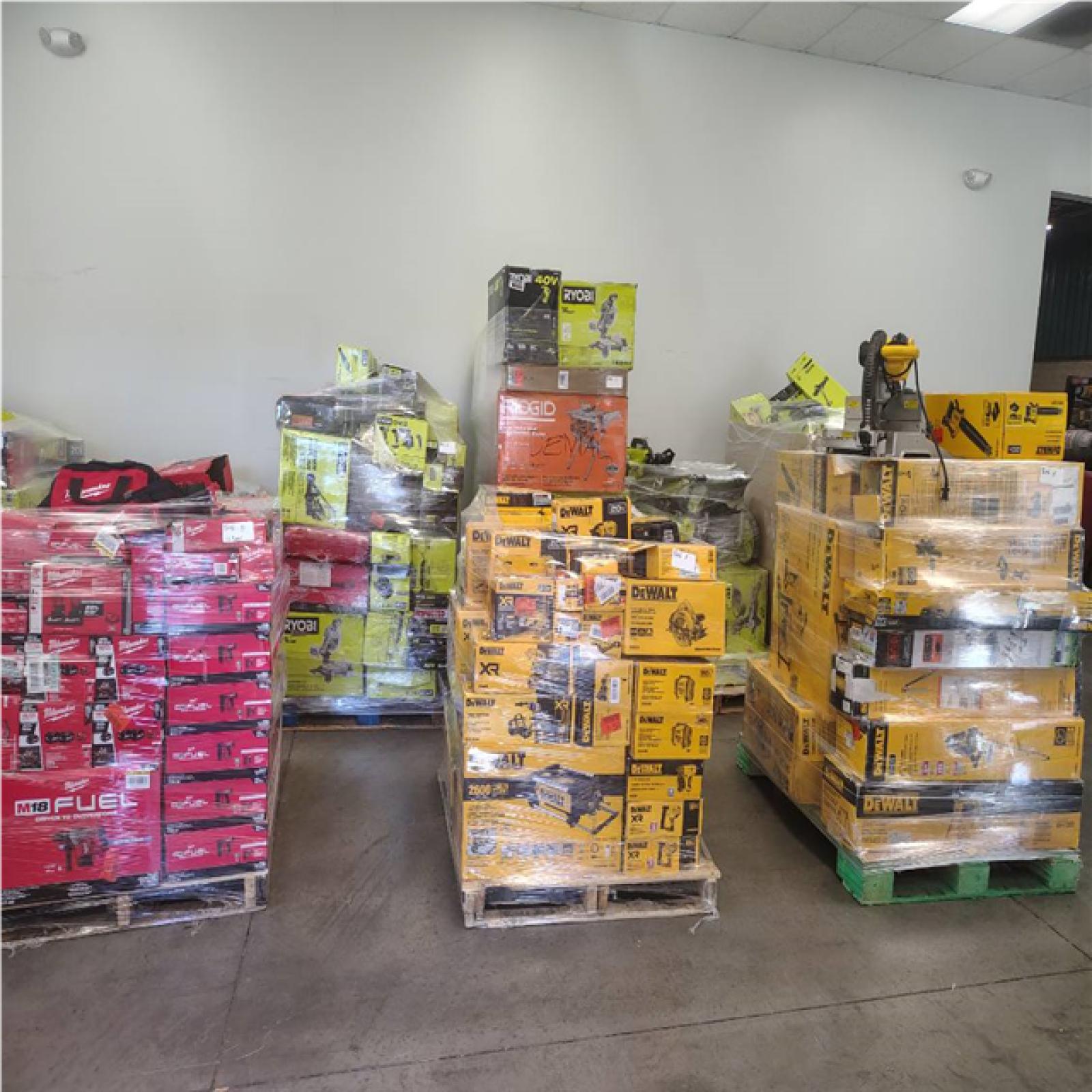 Pittston Location As-Is Power Tools Partial Truckload (12 Pallets) 8646-B
