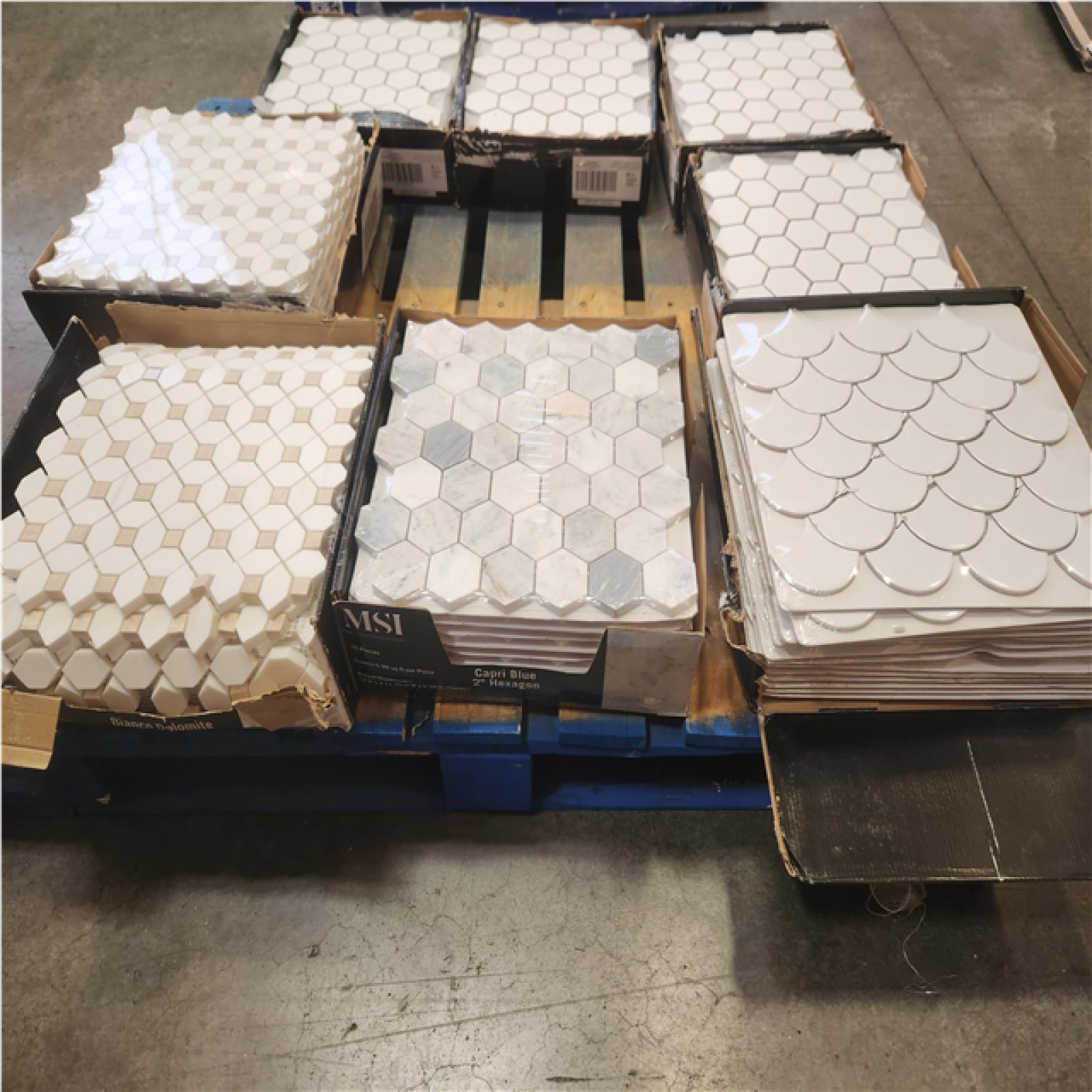 Phoenix AS-IS Mixed MSI Mosaic Floor and Wall Tile Pallet (8-Boxes)