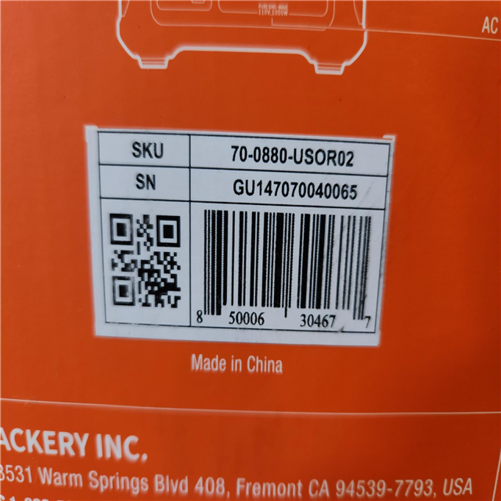 Phoenix Location LIKE NEW Jackery Explorer 880, 880Wh/1000W Model No: Explorer 880