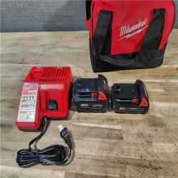 HOUSTON LOCATION - AS-IS M18 18-Volt Lithium-Ion Brushless Cordless Compact Hammer Drill/Impact Combo Kit (2-Tool) with (2) Batteries, Bag