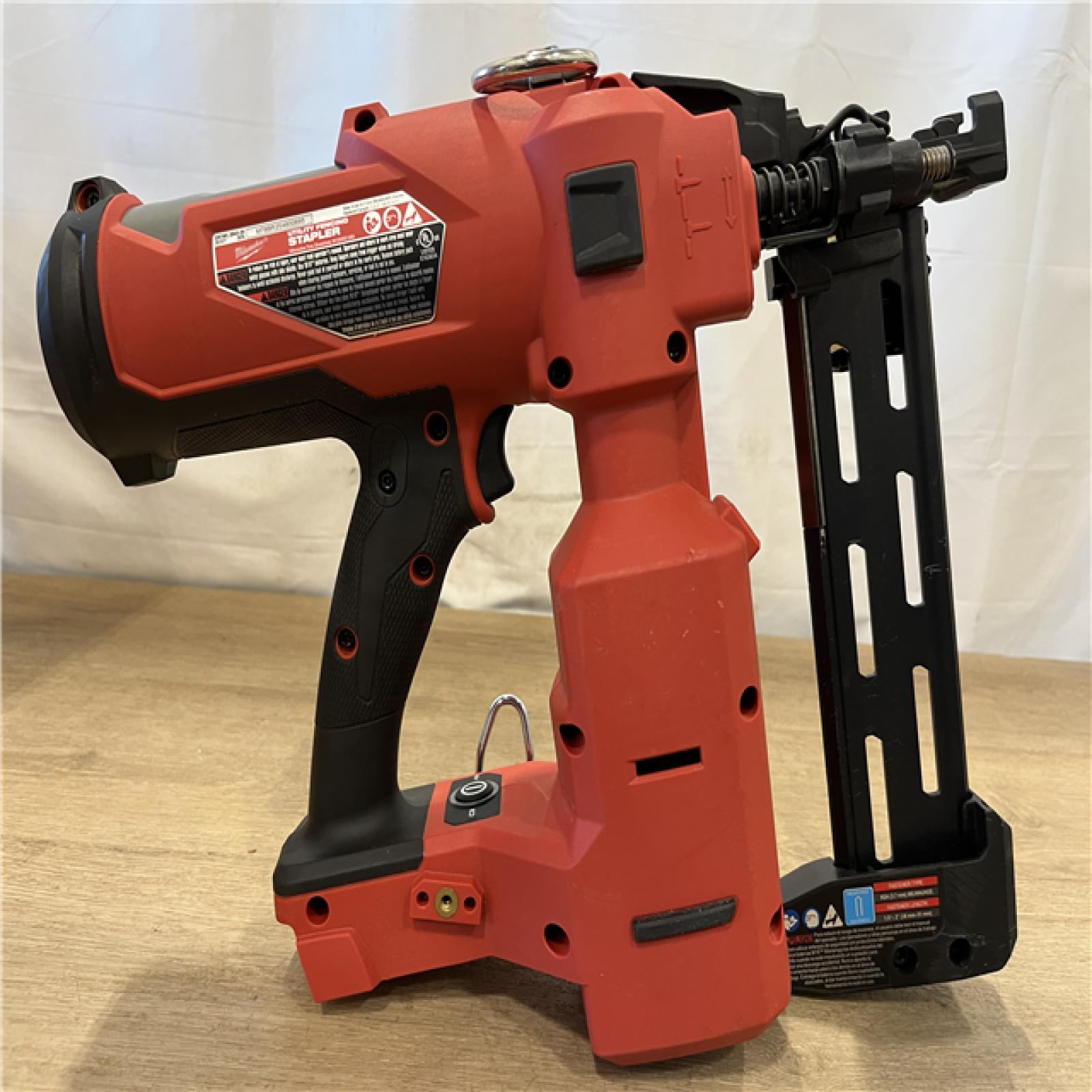 AS-IS Milwaukee FUEL 18-Volt Lithium-Ion Brushless Cordless Utility Fencing Stapler (Tool-Only)