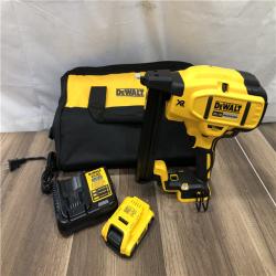 AS-IS DEWALT 20V MAX XR Lithium-Ion Cordless 18-Gauge Narrow Crown Stapler Kit