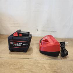 AS-IS- Milwaukee 18-Volt Lithium-Ion REDLITHIUM FORGE Starter Kit with 12. 0Ah Battery and Charger